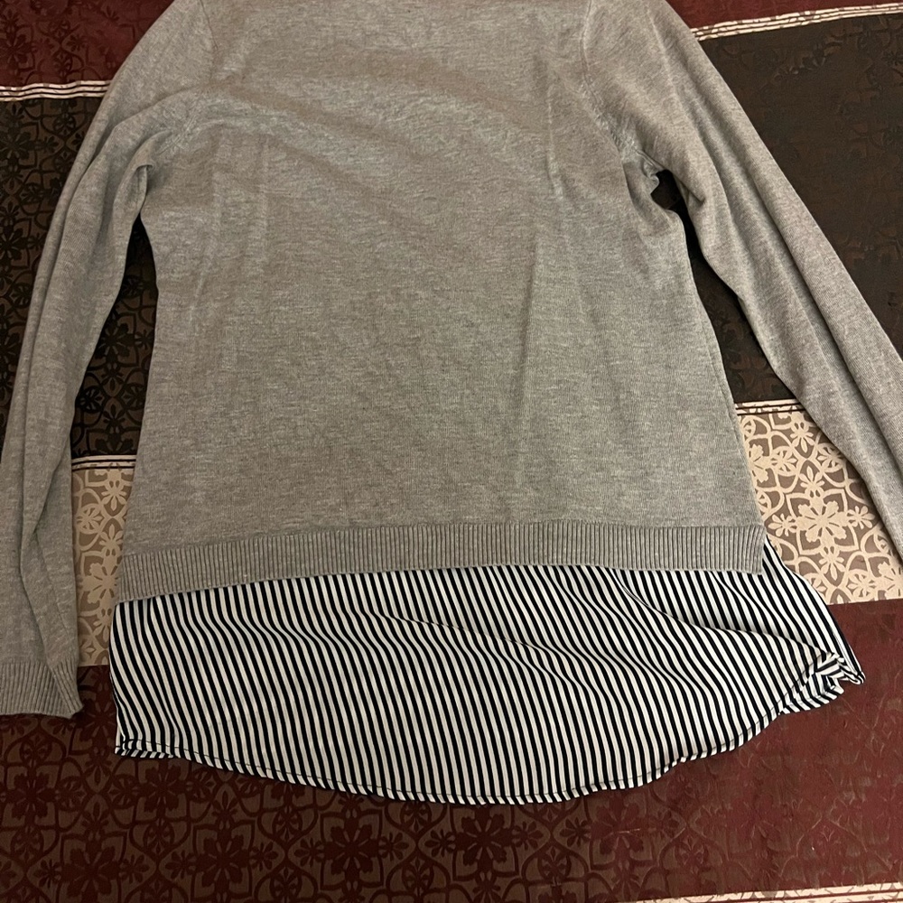 Sweater with blouse